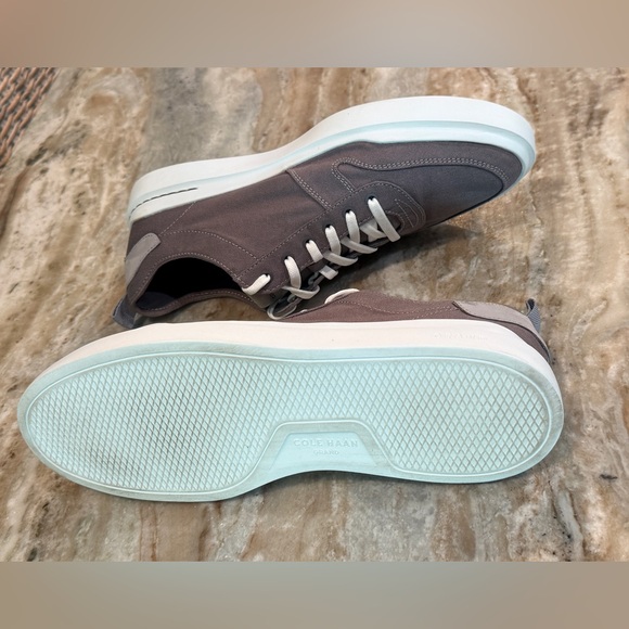 Men’s COLE HAAN Grandpro Rally canvas court sneakers- slate. Size 11.5W - Picture 7 of 9